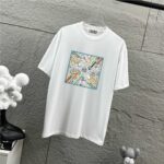 P75 Herme*爱马仕* 2026 春夏新款 经典方框烫画工艺 定制双纱平纹纯棉面料 短袖T恤 男女同款 颜色 ：黑色 白色 安哥拉红色 尺码： S （90-130斤） M （120-150斤） L （140-165斤） XL （160-180斤） XXL （180-210斤）