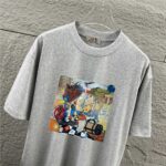 P75 Herme*爱马仕* 2026 春夏新款 经典方框烫画工艺 定制双纱平纹纯棉面料 短袖T恤 男女同款 颜色 ：黑色 花灰色 安哥拉红色 尺码： S （90-130斤） M （120-150斤） L （140-165斤） XL （160-180斤） XXL （180-210斤）