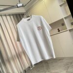 P75 Herme*爱马仕2026夏季新款 个性logo绣花 定制面料300g 短袖T恤 男女同款 尺码：S M L XL XXL 五个码 颜色：黑色 白色 绿色 紫色