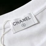 P85 CHANEL 香奈儿 新款 面料升级 300g纯棉 印花短袖T恤 颜色：黑色 白色尺码：XS~L - 副本 (11)