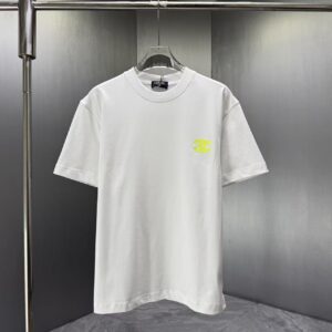 P75 CHANEL* 香奈儿* 2026春夏新款短袖T恤 定制纯棉字母logo 厚板 颜色：黑色 白色 深蓝 深红 码数：S M L XL XXL