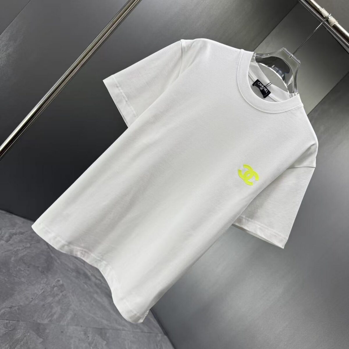 P75 CHANEL* 香奈儿* 2026春夏新款短袖T恤 定制纯棉字母logo 厚板 颜色：黑色 白色 深蓝 深红 码数：S M L XL XXL