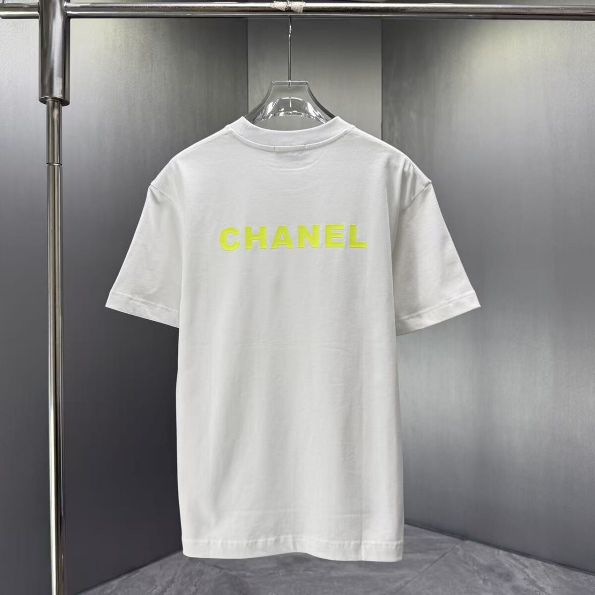 P75 CHANEL* 香奈儿* 2026春夏新款短袖T恤 定制纯棉字母logo 厚板 颜色：黑色 白色 深蓝 深红 码数：S M L XL XXL