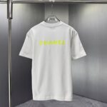 P75 CHANEL* 香奈儿* 2026春夏新款短袖T恤 定制纯棉字母logo 厚板 颜色：黑色 白色 深蓝 深红 码数：S M L XL XXL