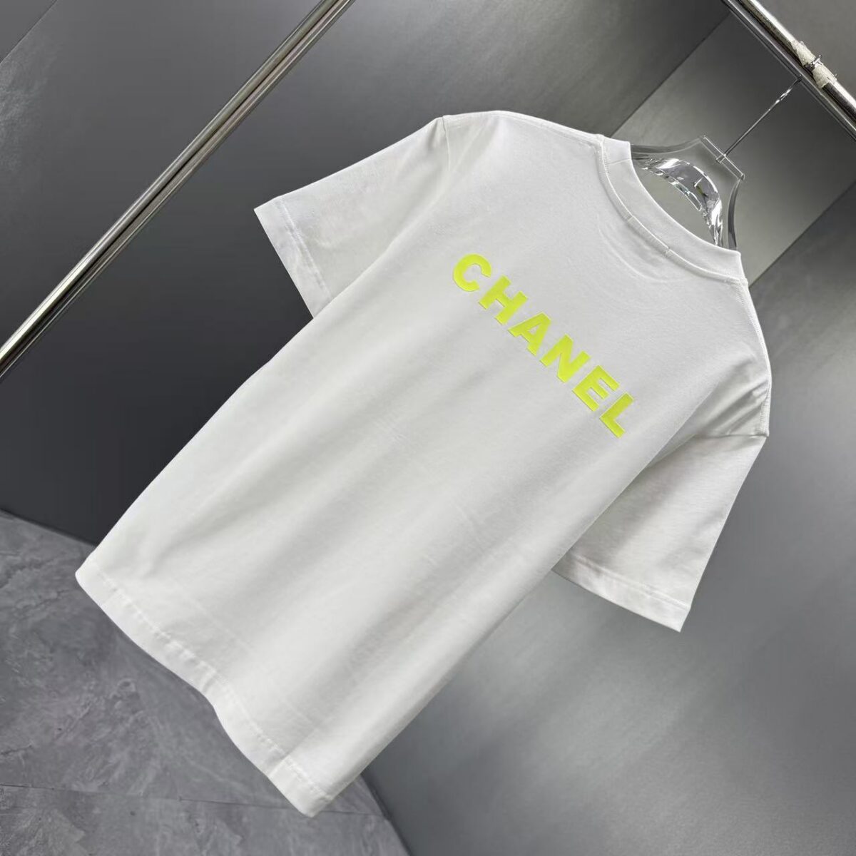 P75 CHANEL* 香奈儿* 2026春夏新款短袖T恤 定制纯棉字母logo 厚板 颜色：黑色 白色 深蓝 深红 码数：S M L XL XXL