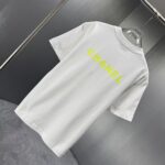 P75 CHANEL* 香奈儿* 2026春夏新款短袖T恤 定制纯棉字母logo 厚板 颜色：黑色 白色 深蓝 深红 码数：S M L XL XXL