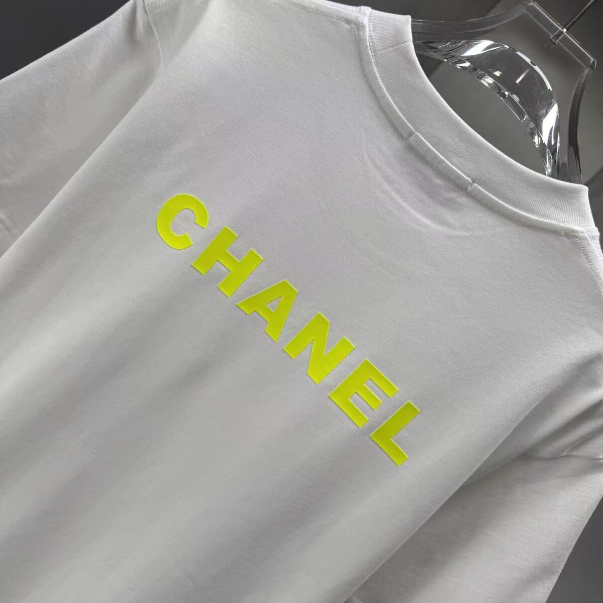 P75 CHANEL* 香奈儿* 2026春夏新款短袖T恤 定制纯棉字母logo 厚板 颜色：黑色 白色 深蓝 深红 码数：S M L XL XXL