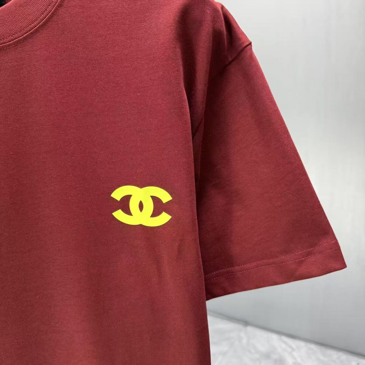 P75 CHANEL* 香奈儿* 2026春夏新款短袖T恤 定制纯棉字母logo 厚板 颜色：黑色 白色 深蓝 深红 码数：S M L XL XXL