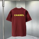 P75 CHANEL* 香奈儿* 2026春夏新款短袖T恤 定制纯棉字母logo 厚板 颜色：黑色 白色 深蓝 深红 码数：S M L XL XXL