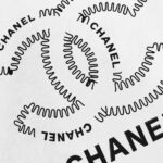 P85 CHANEL 香奈儿 新款 面料升级 300g纯棉 印花短袖T恤 颜色：黑色 白色尺码：XS~L - 副本 (17)