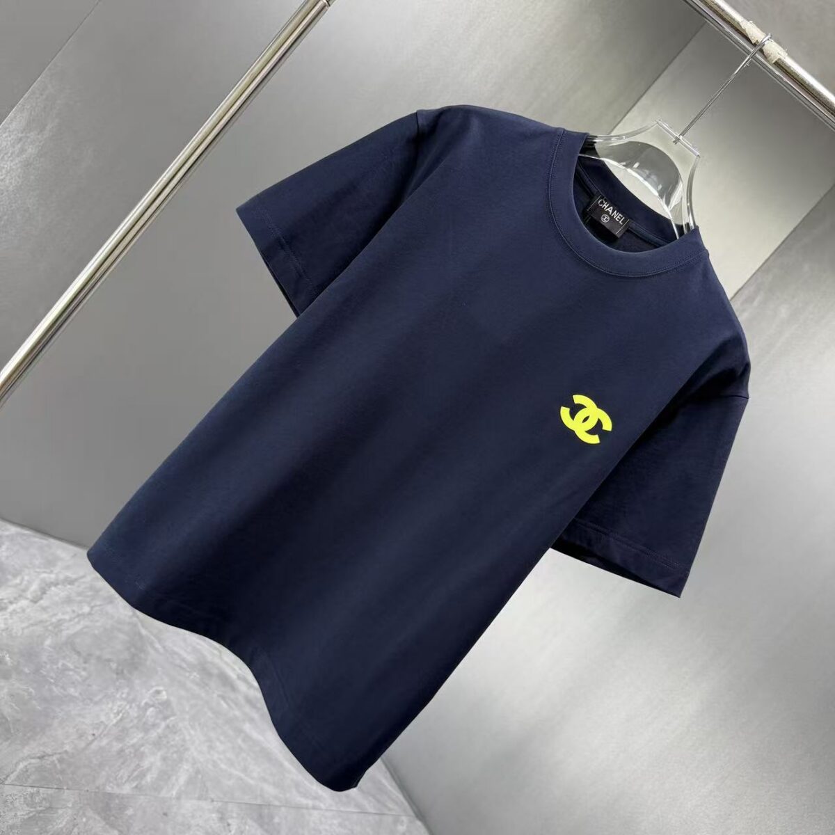 P75 CHANEL* 香奈儿* 2026春夏新款短袖T恤 定制纯棉字母logo 厚板 颜色：黑色 白色 深蓝 深红 码数：S M L XL XXL