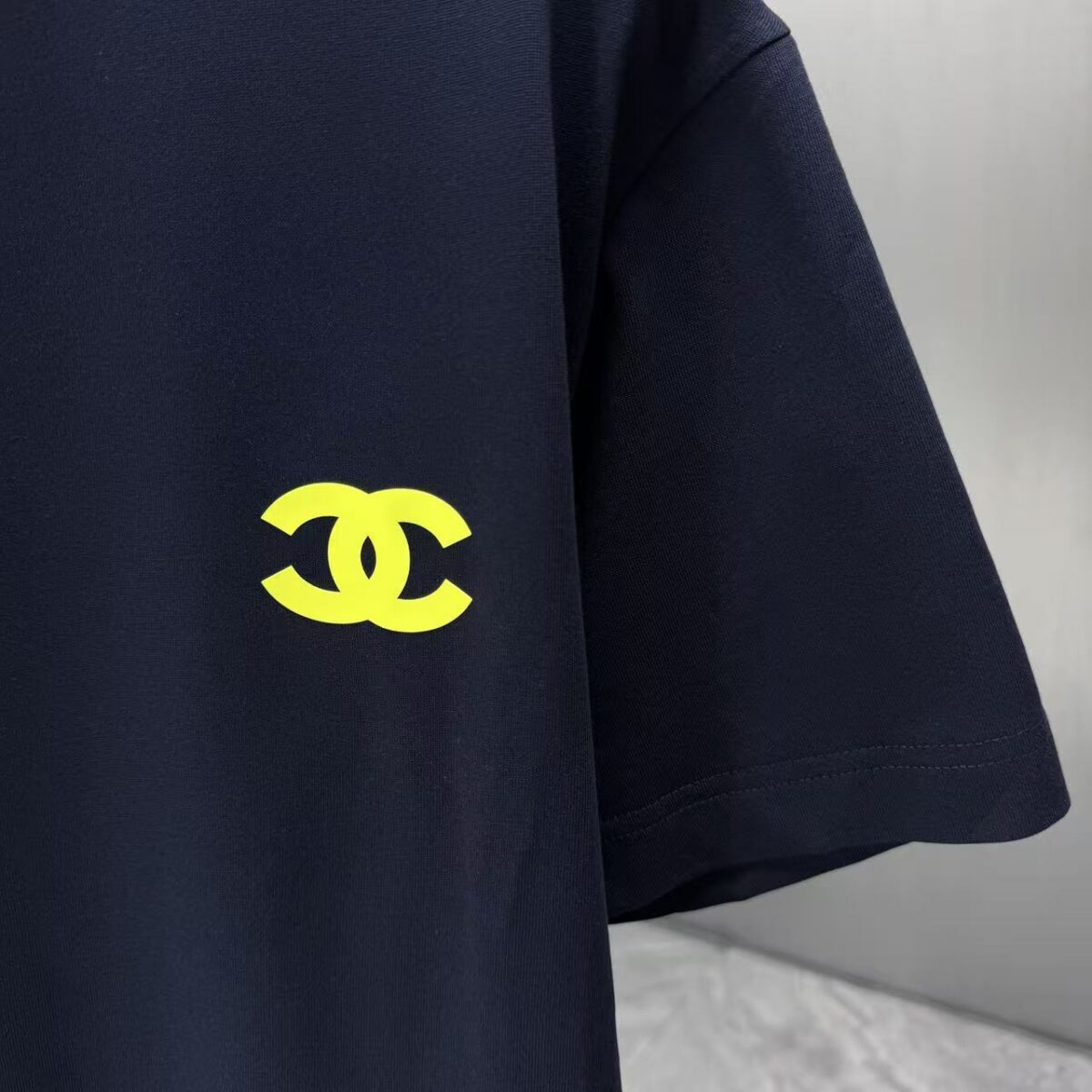 P75 CHANEL* 香奈儿* 2026春夏新款短袖T恤 定制纯棉字母logo 厚板 颜色：黑色 白色 深蓝 深红 码数：S M L XL XXL
