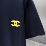 P75 CHANEL* 香奈儿* 2026春夏新款短袖T恤 定制纯棉字母logo 厚板 颜色：黑色 白色 深蓝 深红 码数：S M L XL XXL