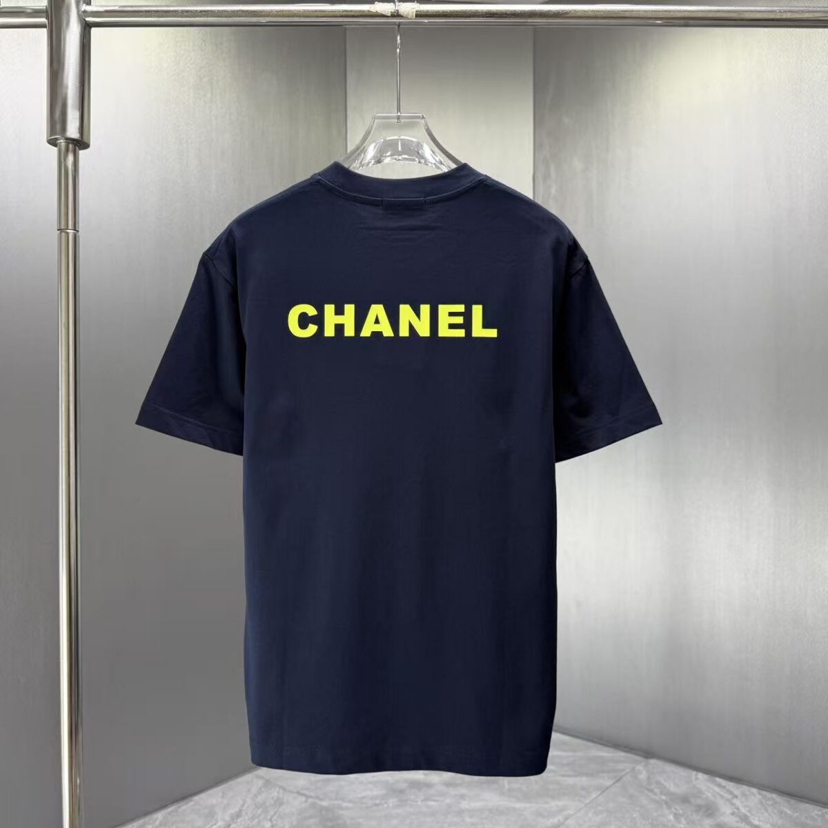 P75 CHANEL* 香奈儿* 2026春夏新款短袖T恤 定制纯棉字母logo 厚板 颜色：黑色 白色 深蓝 深红 码数：S M L XL XXL