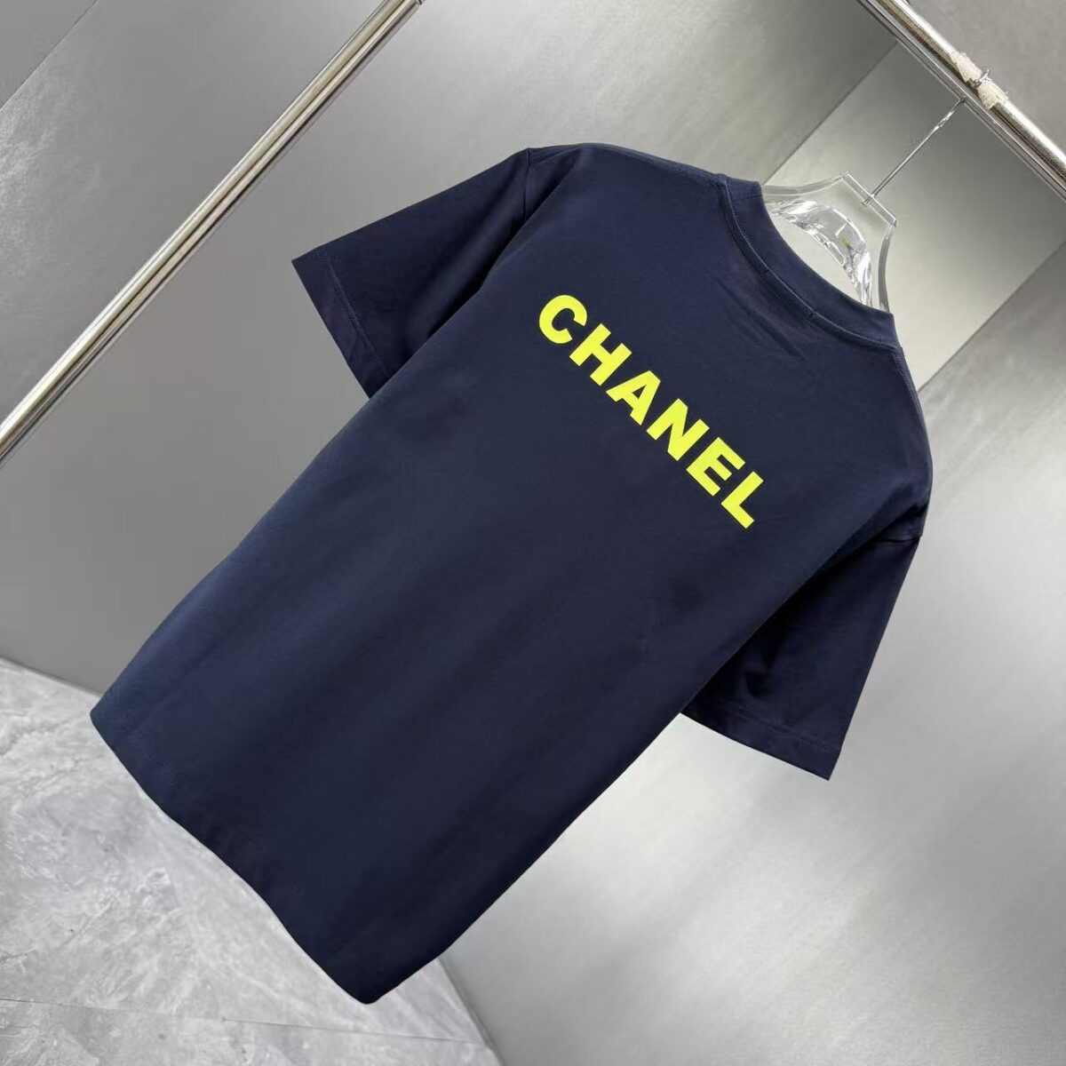 P75 CHANEL* 香奈儿* 2026春夏新款短袖T恤 定制纯棉字母logo 厚板 颜色：黑色 白色 深蓝 深红 码数：S M L XL XXL