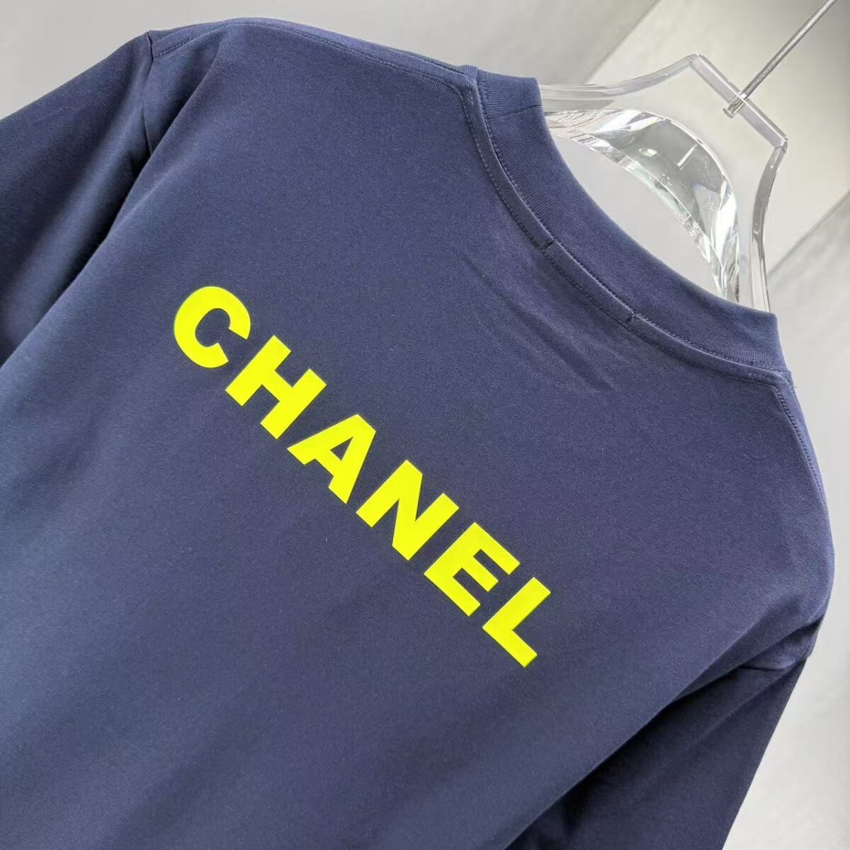 P75 CHANEL* 香奈儿* 2026春夏新款短袖T恤 定制纯棉字母logo 厚板 颜色：黑色 白色 深蓝 深红 码数：S M L XL XXL