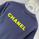 P75 CHANEL* 香奈儿* 2026春夏新款短袖T恤 定制纯棉字母logo 厚板 颜色：黑色 白色 深蓝 深红 码数：S M L XL XXL
