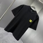 P75 CHANEL* 香奈儿* 2026春夏新款短袖T恤 定制纯棉字母logo 厚板 颜色：黑色 白色 深蓝 深红 码数：S M L XL XXL