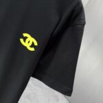 P75 CHANEL* 香奈儿* 2026春夏新款短袖T恤 定制纯棉字母logo 厚板 颜色：黑色 白色 深蓝 深红 码数：S M L XL XXL