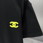 P75 CHANEL* 香奈儿* 2026春夏新款短袖T恤 定制纯棉字母logo 厚板 颜色：黑色 白色 深蓝 深红 码数：S M L XL XXL