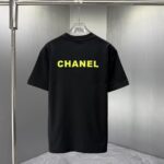 P75 CHANEL* 香奈儿* 2026春夏新款短袖T恤 定制纯棉字母logo 厚板 颜色：黑色 白色 深蓝 深红 码数：S M L XL XXL