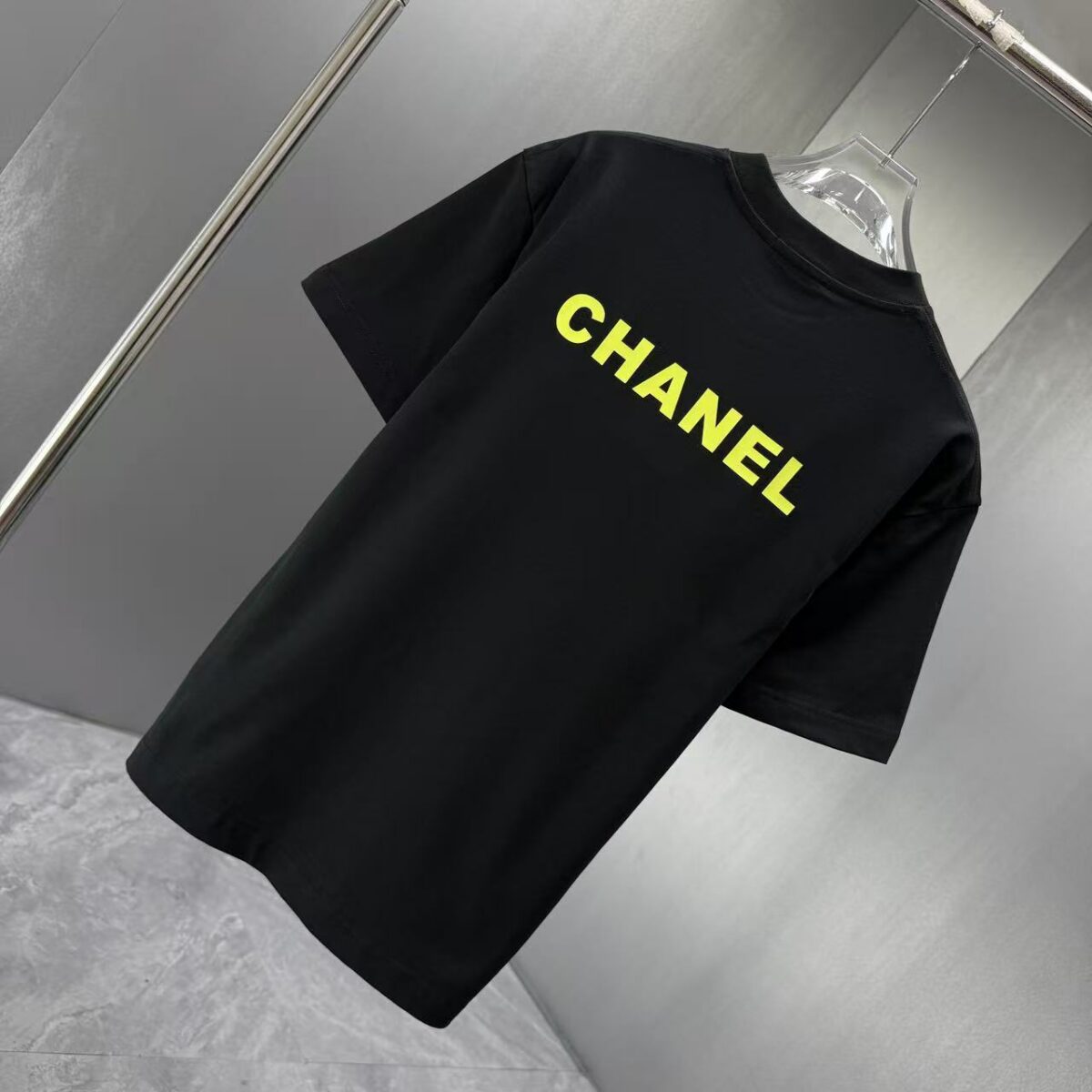 P75 CHANEL* 香奈儿* 2026春夏新款短袖T恤 定制纯棉字母logo 厚板 颜色：黑色 白色 深蓝 深红 码数：S M L XL XXL