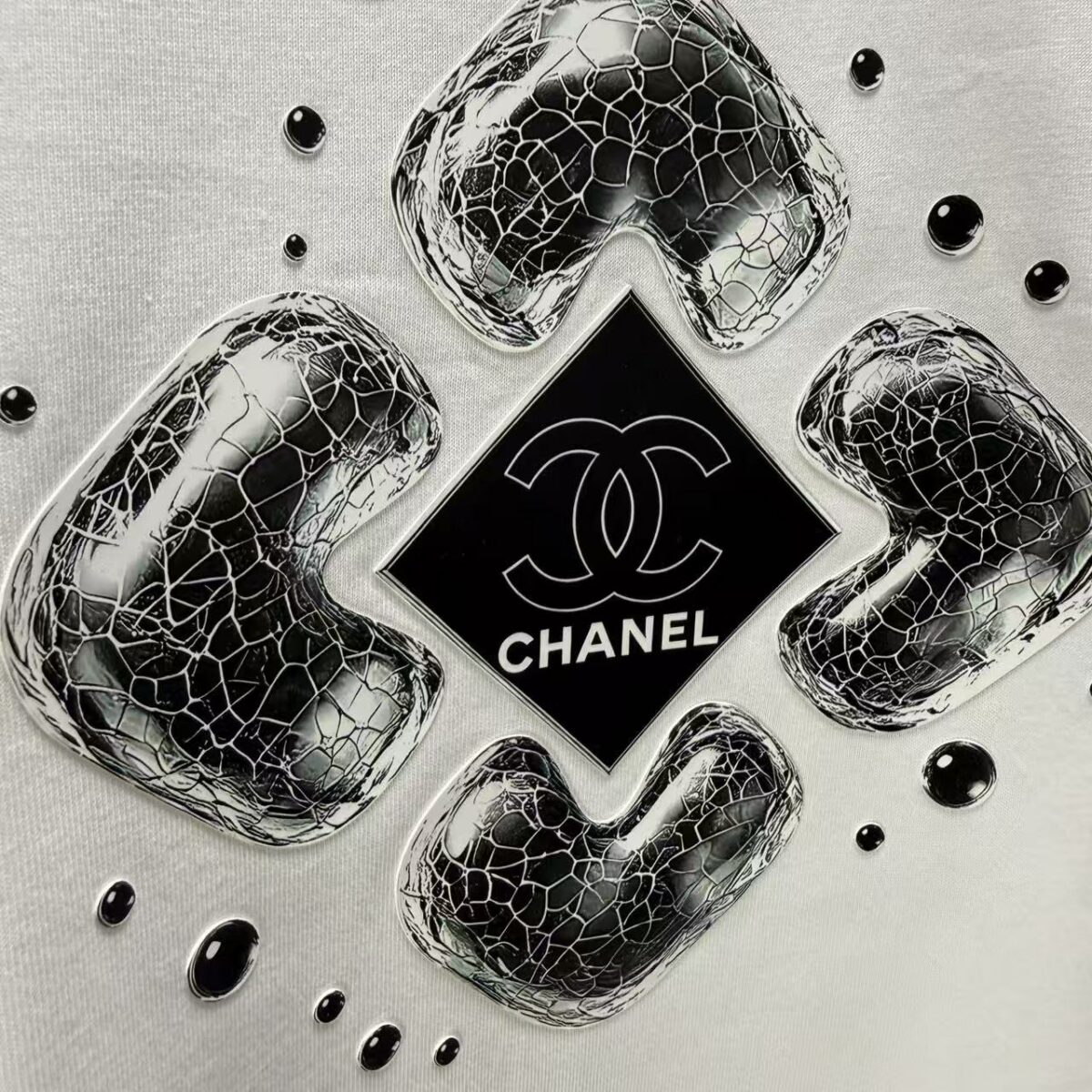P75 CHANEL* 香奈儿* 2026春夏新款短袖T恤 定制纯棉字母logo 厚板 颜色：黑色 白色 黄色 深红 码数：S M L XL XXL