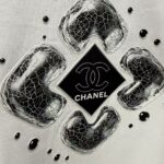 P75 CHANEL* 香奈儿* 2026春夏新款短袖T恤 定制纯棉字母logo 厚板 颜色：黑色 白色 黄色 深红 码数：S M L XL XXL