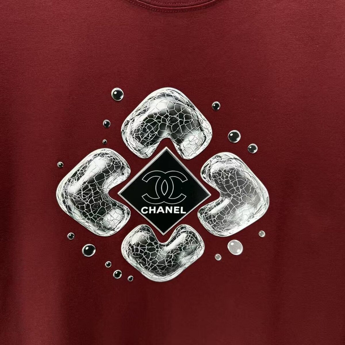 P75 CHANEL* 香奈儿* 2026春夏新款短袖T恤 定制纯棉字母logo 厚板 颜色：黑色 白色 黄色 深红 码数：S M L XL XXL