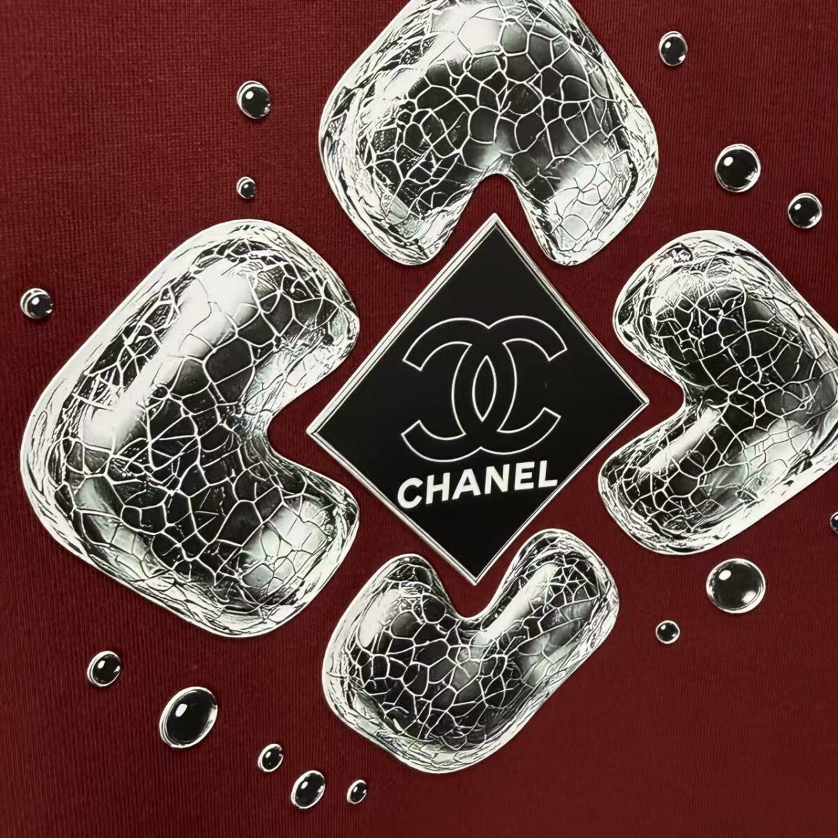 P75 CHANEL* 香奈儿* 2026春夏新款短袖T恤 定制纯棉字母logo 厚板 颜色：黑色 白色 黄色 深红 码数：S M L XL XXL