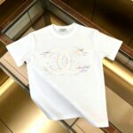 P85 CHANEL 香奈儿 新款 面料升级 300g纯棉 印花短袖T恤 颜色：黑色 白色尺码：XS~L - 副本 (21)