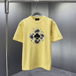 P75 CHANEL* 香奈儿* 2026春夏新款短袖T恤 定制纯棉字母logo 厚板 颜色：黑色 白色 黄色 深红 码数：S M L XL XXL