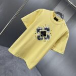 P75 CHANEL* 香奈儿* 2026春夏新款短袖T恤 定制纯棉字母logo 厚板 颜色：黑色 白色 黄色 深红 码数：S M L XL XXL