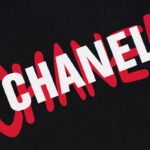 P85 CHANEL 香奈儿 新款 面料升级 300g纯棉 印花短袖T恤 颜色：黑色 白色尺码：XS~L - 副本 (24)