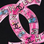 P85 不下架款放心推 CHANEL 香奈儿 新款 面料升级 300g纯棉 印花短袖T恤 颜色：黑色 白色尺码：XS~L - 副本 (38)