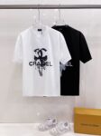 P85 Chane* 26ss新品短袖T恤，帅气时尚，胸前印花图案字母logo，简约百搭款。面料棉 不仅挺括，保持潮流的廓形，又穿着舒适，纱织更细腻。 尺码：S-XXL