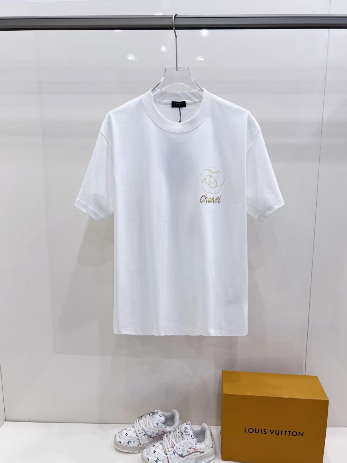P85 2026早春新款高端印花圆领T恤 莫代尔+纯棉260克重定制面料 顶级品质原单短袖 进口丝线手感一流！码数:S-XXL