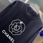 P70 2026SS春夏季高品质CHANEL香奈儿圆领短袖T恤春夏新款双纱纯蓝280克紧密纺双C字母 宽松版型 简约百搭 吊牌 领标 洗水唛 三标齐全 颜色: 黑色 白色 绿色 紫色 尺码: S M L XL XXL