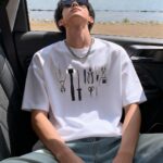 P70 Fendi/芬迪 印花Logo百搭潮流短袖T恤男女同款 吊牌 领标 水洗唛 三标齐全 定织定染280克精梳棉面料 尺码：S-XXL 颜色：黑色，白色