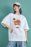 P70 Fendi/芬迪 印花Logo百搭潮流短袖T恤男女同款 吊牌 领标 水洗唛 三标齐全 定织定染280克精梳棉面料 尺码：S-XXL 颜色：黑色，白色