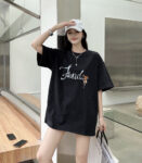 P70 Fendi/芬迪 印花Logo百搭潮流短袖T恤男女同款 吊牌 领标 水洗唛 三标齐全 定织定染280克精梳棉面料 尺码：S-XXL 颜色：黑色，白色