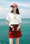 P70 Fendi/芬迪 印花Logo百搭潮流短袖T恤男女同款 吊牌 领标 水洗唛 三标齐全 定织定染280克精梳棉面料 尺码：S-XXL 颜色：黑色，白色