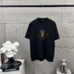 P80 FEN*di芬迪 2026春夏新款短袖t恤 经典双 F，立体厚板硅胶工艺 定制双纱平纹纯棉面料 男女同款 颜色：黑色 白色 花灰色 尺码： S （90-130斤） M （120-150斤） L （140-165斤） XL （160-180斤） XXL （180-210斤）