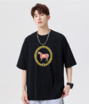 P70 Fendi/芬迪 印花Logo百搭潮流短袖T恤男女同款 吊牌 领标 水洗唛 三标齐全 定织定染280克精梳棉面料 尺码：S-XXL 颜色：黑色，白色