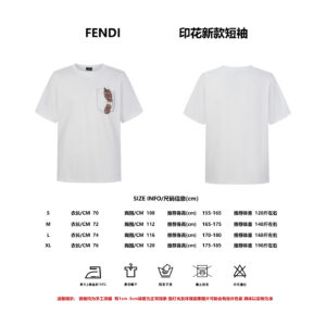 P80 尺码参考 Fendi/芬迪26ss经典眼镜👓印花短袖T恤