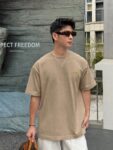 weigou_194122_6_c8807d36a2 P75 fen*芬家 logo字母刺绣 官方同款 《区别通货面料》双纱纯棉上衣 7a抗菌短袖tee 上身十分舒适,男女同款半袖,落肩宽松版型 颜色: 黑色 白色 咖啡色 尺码:S(90-130斤) M(125-150斤) L(135-165斤) XL(160-190斤) XXL(185-220斤)