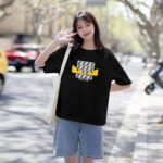 P70 Fendi/芬迪 印花Logo百搭潮流短袖T恤男女同款 吊牌 领标 水洗唛 三标齐全 定织定染280克精梳棉面料 尺码：S-XXL 颜色：黑色，白色