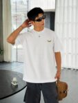 weigou_194164_8_e1f7f92c19 P75 fen*芬家 logo字母刺绣 官方同款 《区别通货面料》双纱纯棉上衣 7a抗菌短袖tee 上身十分舒适,男女同款半袖,落肩宽松版型 颜色: 黑色 白色 咖啡色 尺码:S(90-130斤) M(125-150斤) L(135-165斤) XL(160-190斤) XXL(185-220斤)