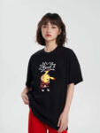 P70 Fendi/芬迪 印花Logo百搭潮流短袖T恤男女同款 吊牌 领标 水洗唛 三标齐全 定织定染280克精梳棉面料 尺码：S-XXL 颜色：黑色，白色