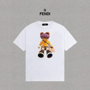 weigou_194399_0_022228e2fb P70 Fendi/芬迪 印花Logo百搭潮流短袖T恤男女同款 吊牌 领标 水洗唛 三标齐全 定织定染280克精梳棉面料 尺码:S-XXL 颜色:黑色,白色